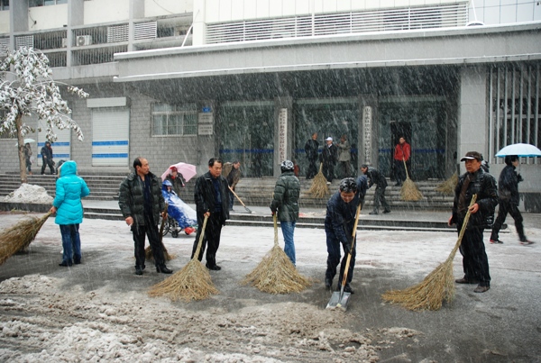 我院職工積極參加掃雪活動(dòng)